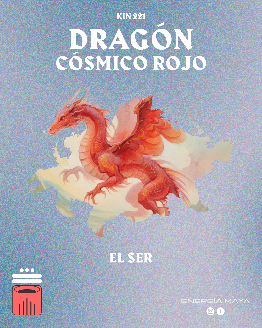 Dragón Cósmico Rojo - Kin 221